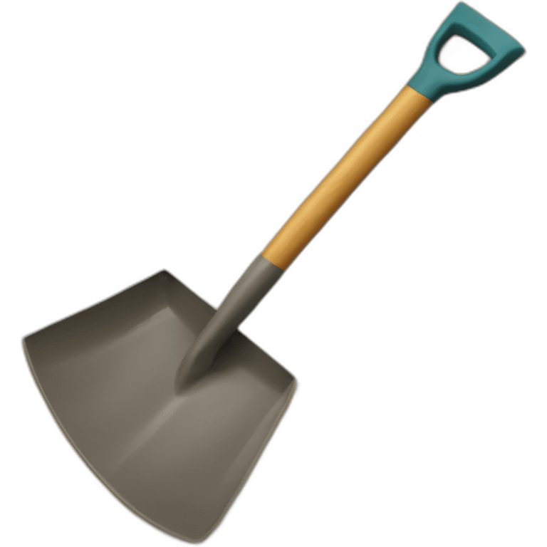 shovel and sand emoji