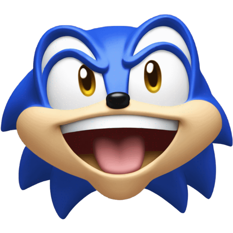 Sonic the hedgehog saying “I farted” emoji