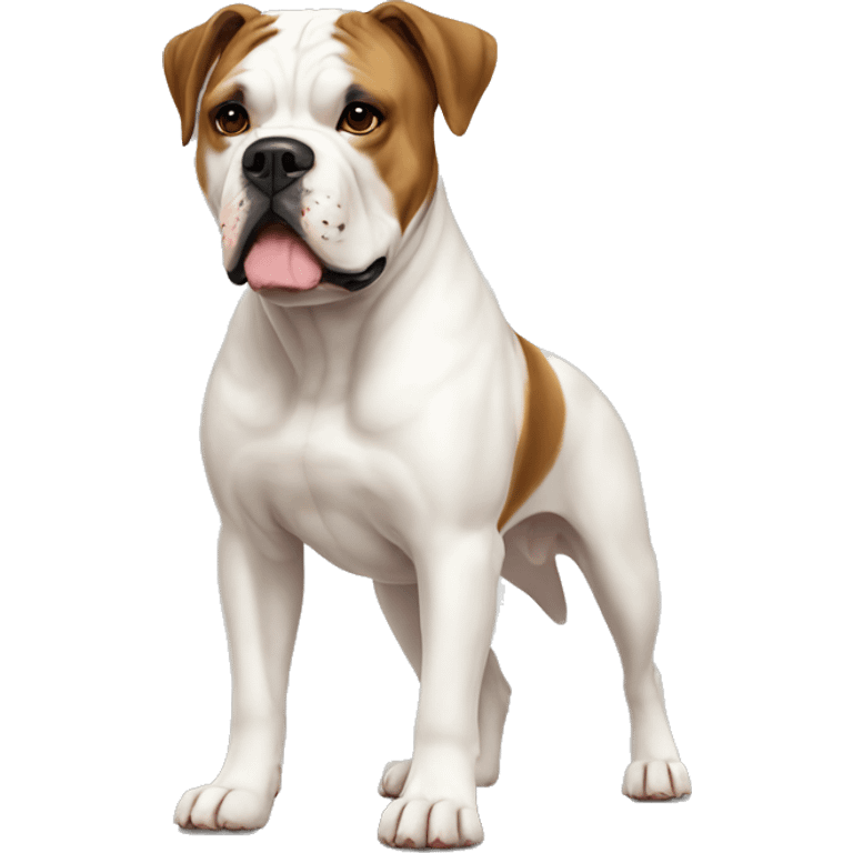 American Bulldog Dog Breed Full Body emoji