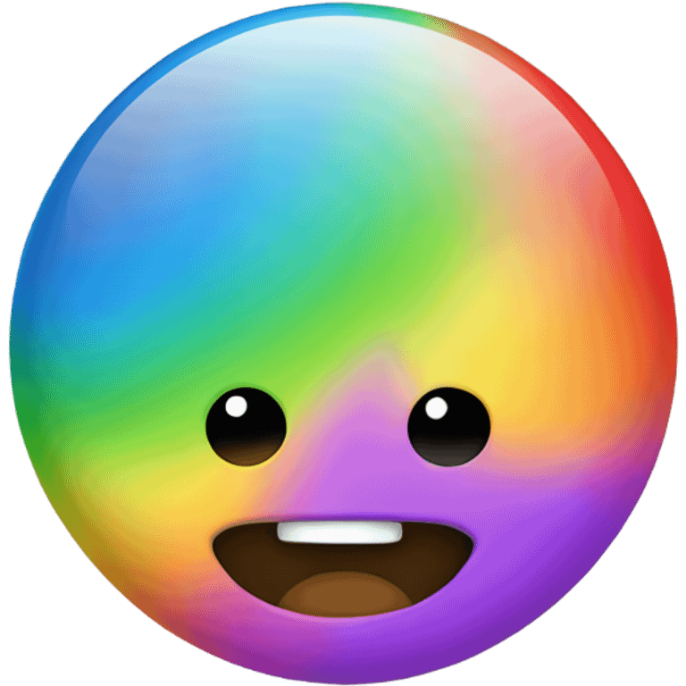  Rainbow bright emoji