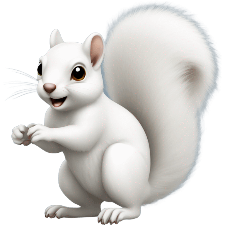 white squirrel  emoji