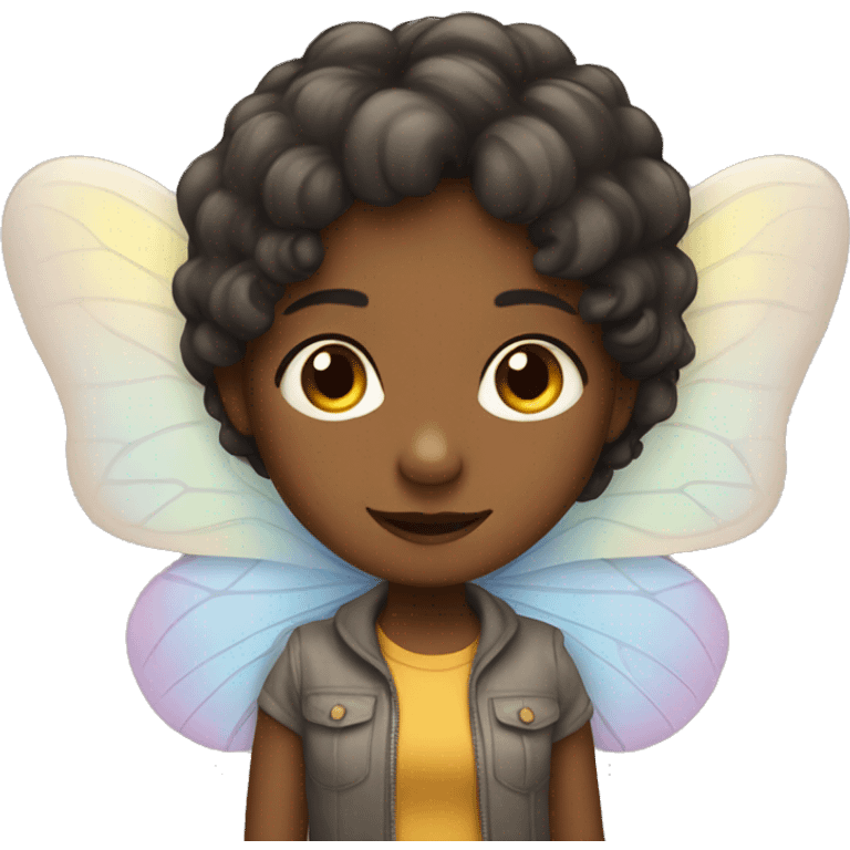 a girl with butterfly wings emoji