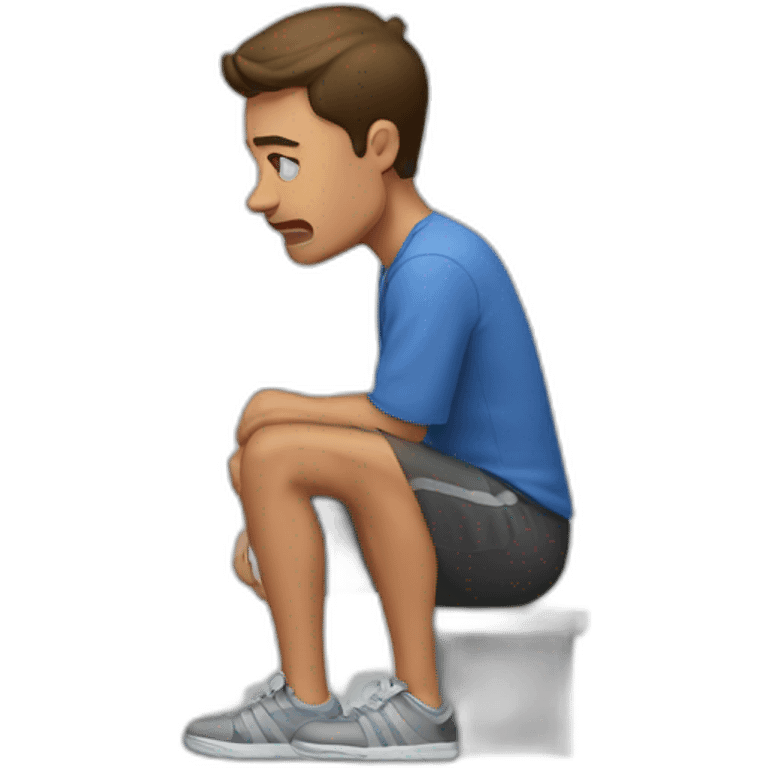 Guy hurting knee emoji