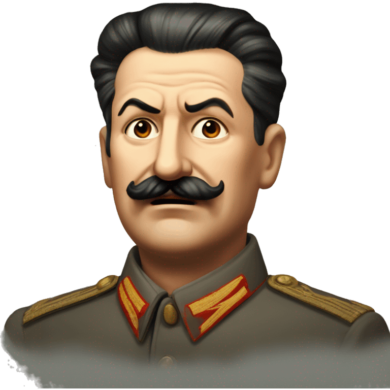 cross eyed, blushing, squinting stalin emoji