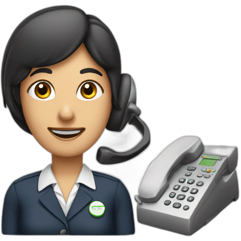 telephone attendant emoji