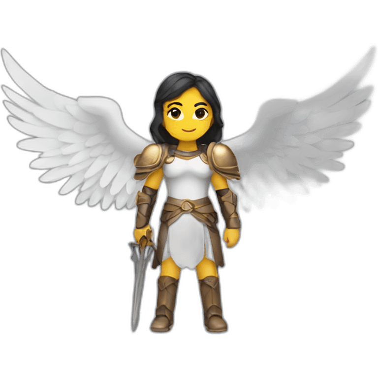 Valkyrie with wings emoji