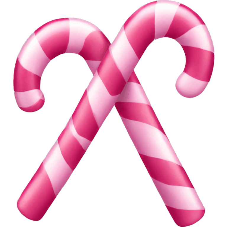 Pink candy cane emoji