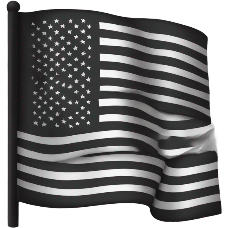 Black American flag emoji