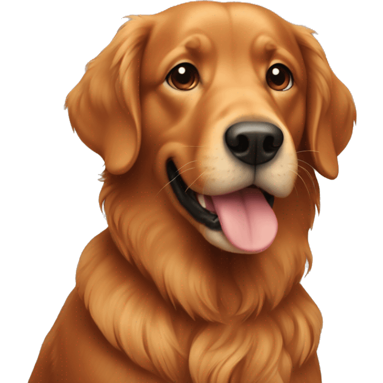 Red retriever emoji