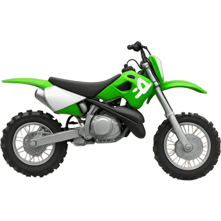 Green dirt bike emoji