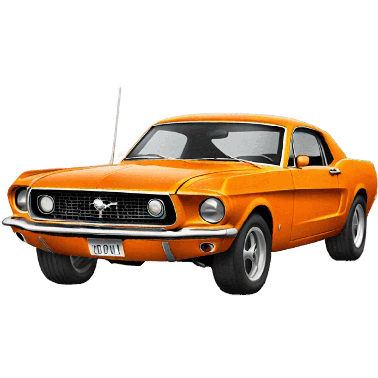 Orange mustang emoji