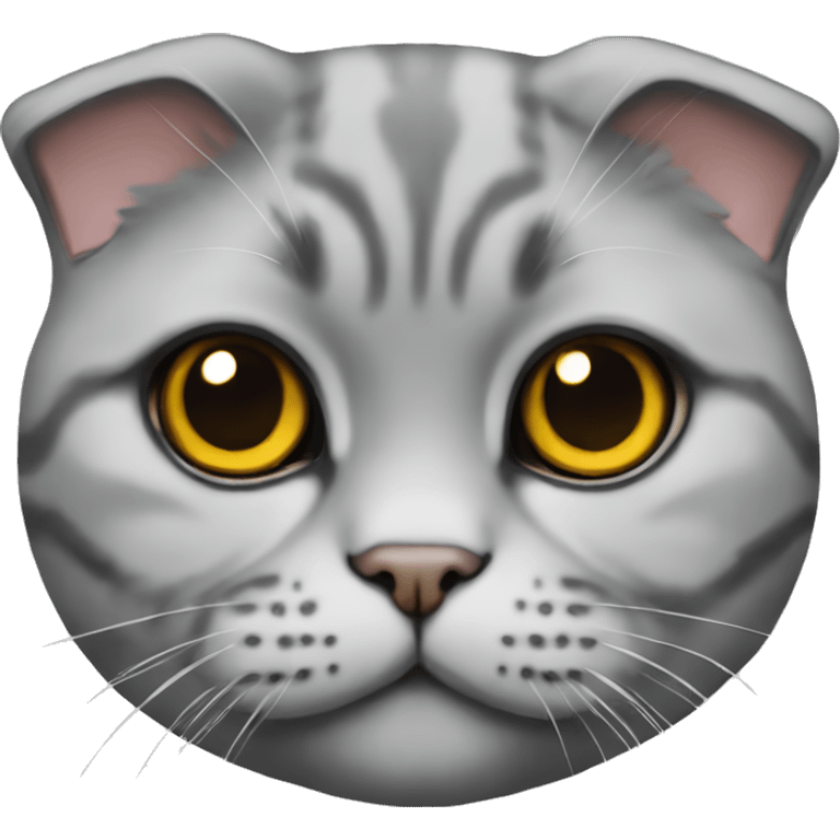 Scottish fold cat emoji