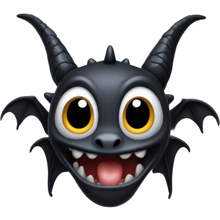 Toothless the dragon emoji