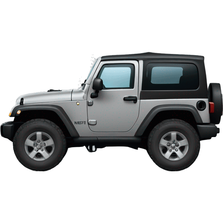 Grey jeep rubicon emoji