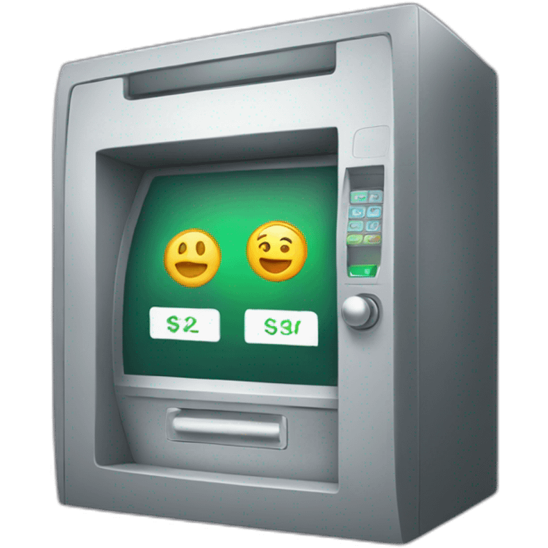 Banking interface emoji