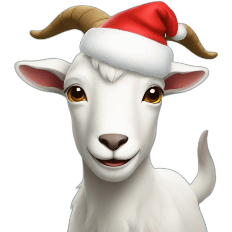 Goat santa emoji