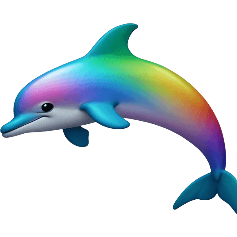 rainbow dolphin emoji