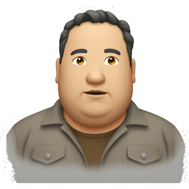 Fat man with overshirt profile picture emoji