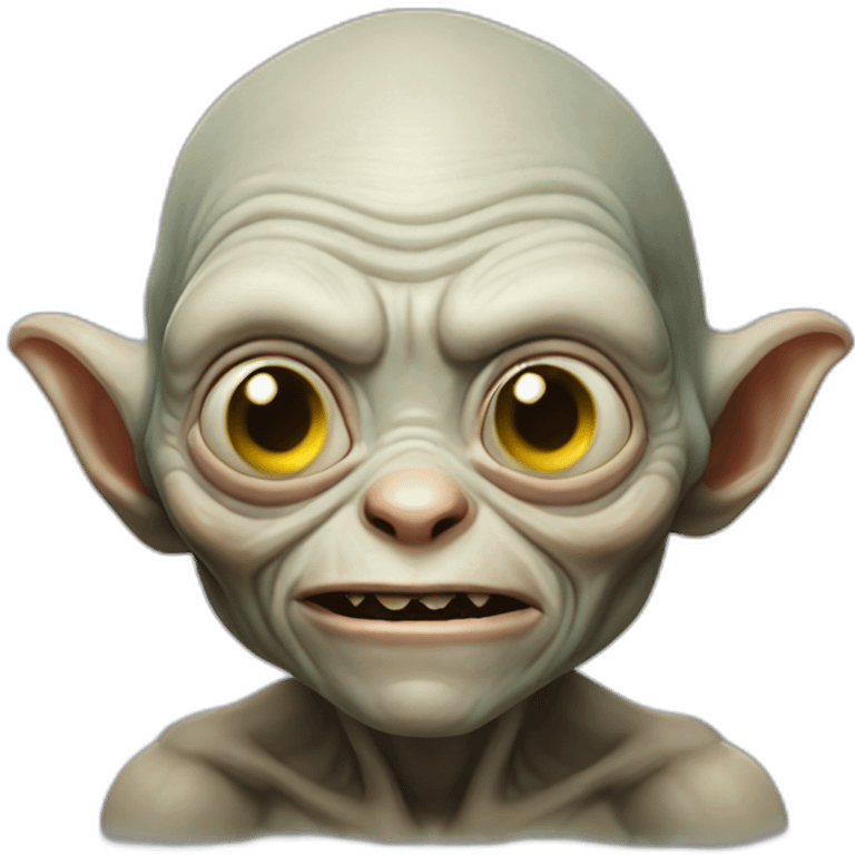 Gollum like creature emoji