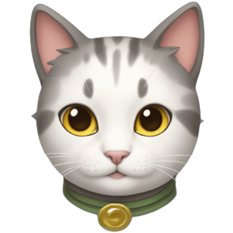 Cat with konoha headband emoji