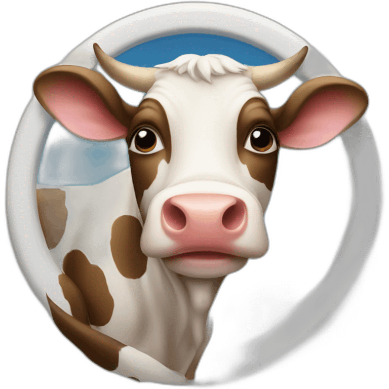 well-parked cow emoji