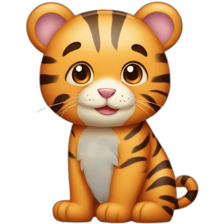 cute tiger rabbit bear emoji