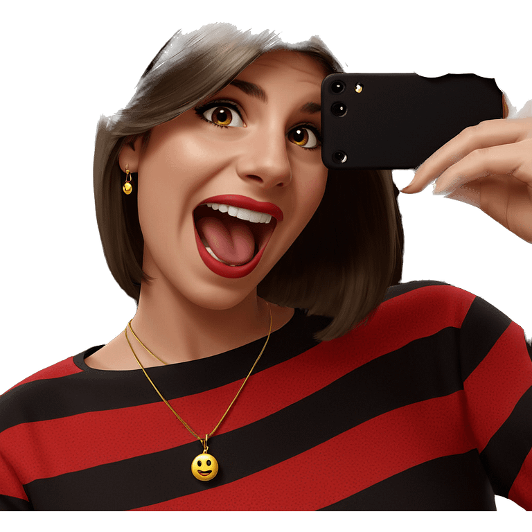 playful jewelry expression portrait emoji