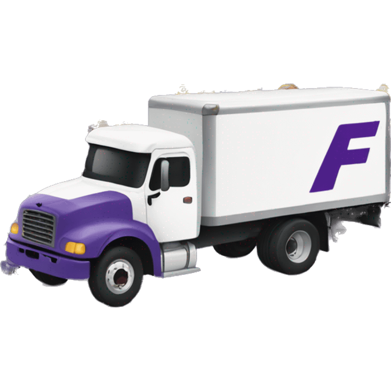 Truck FedEx colors emoji