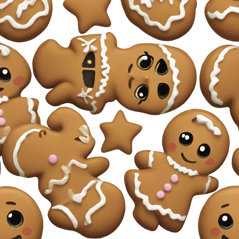 gingerbread girl emoji