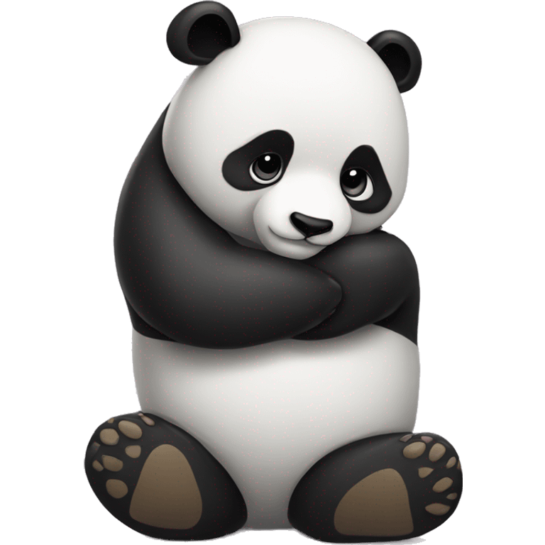 panda kissing bear emoji