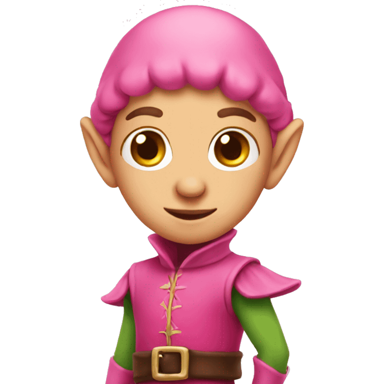 Pink elf emoji