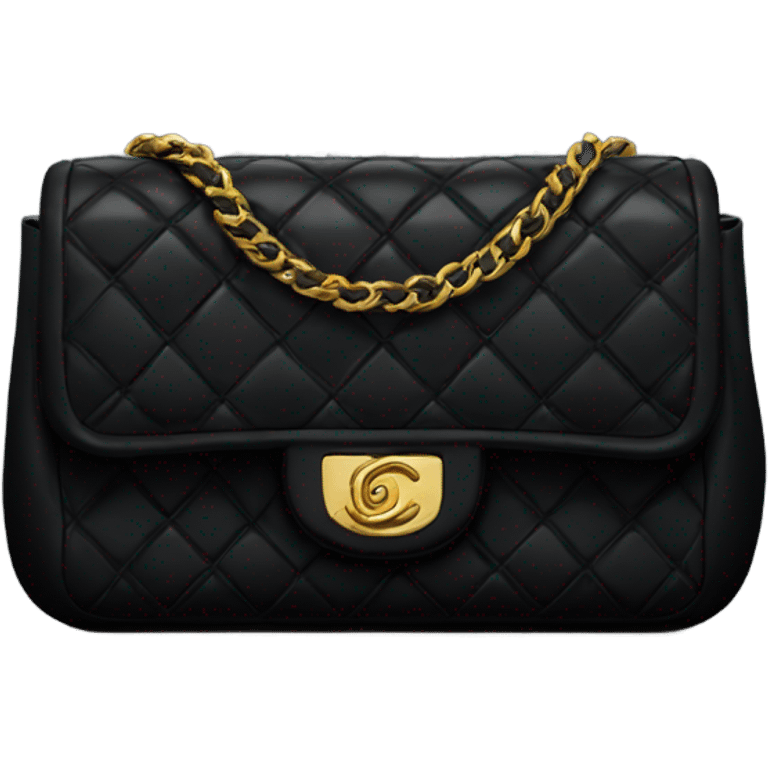 Black Chanel purse emoji