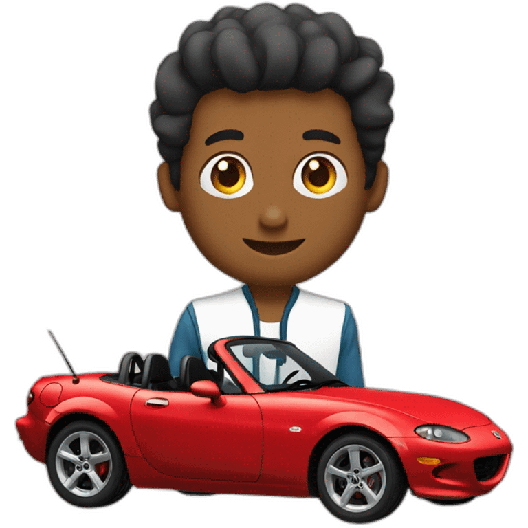 miata with popus emoji