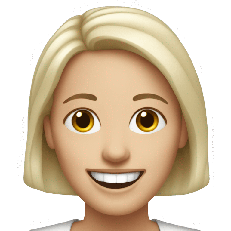 happy white woman client emoji