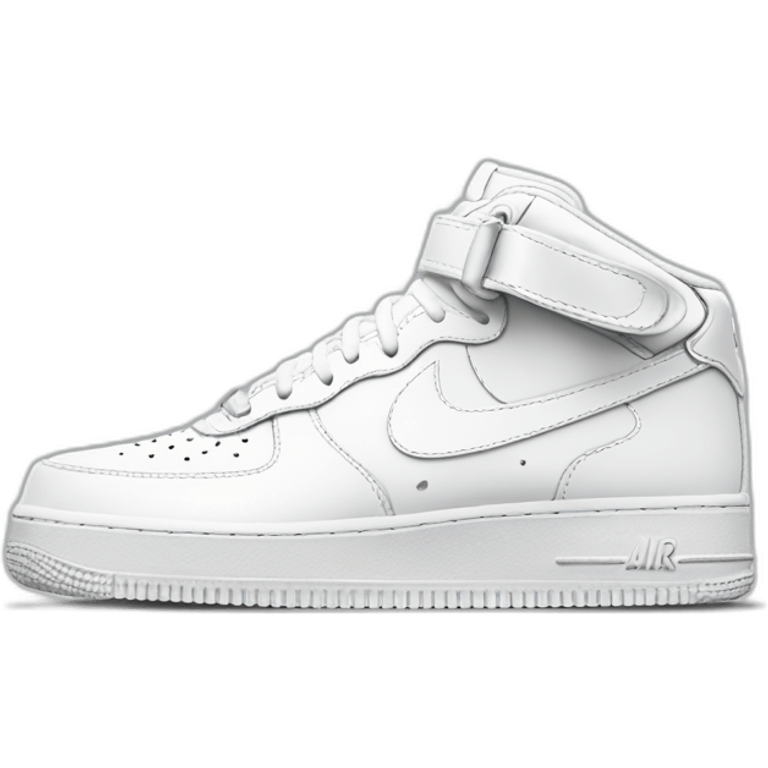 Nike air force 1 white emoji