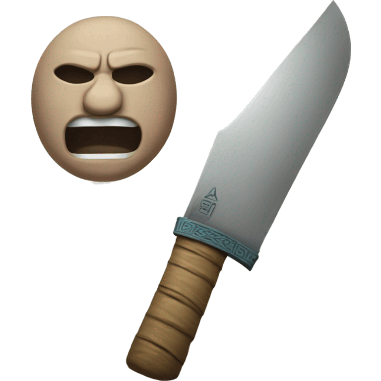 Chinese ancient big knife emoji