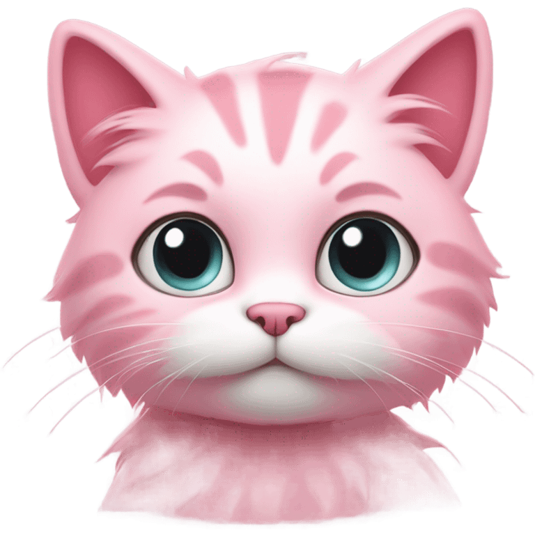 Pink cat emoji