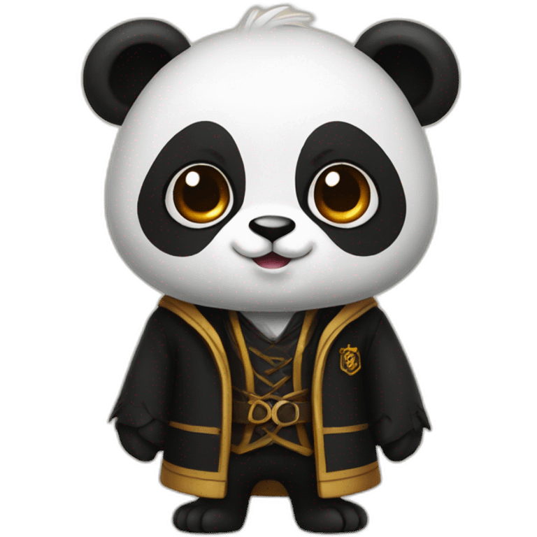 Panda en costume de harry potter emoji