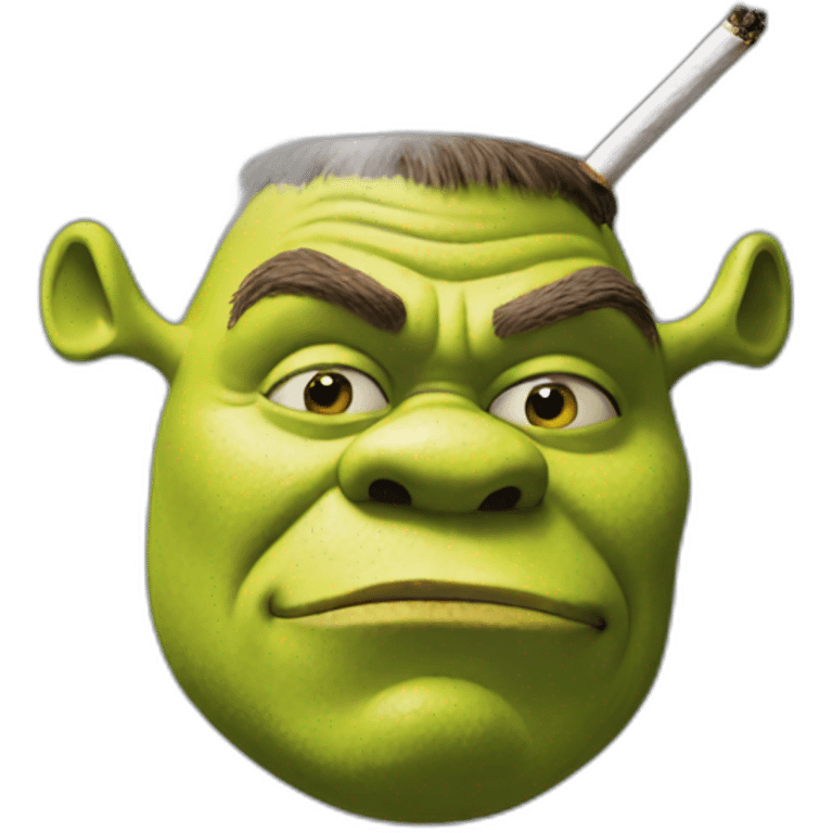 shrek-smoking emoji