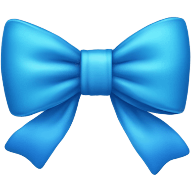 Blue bow emoji