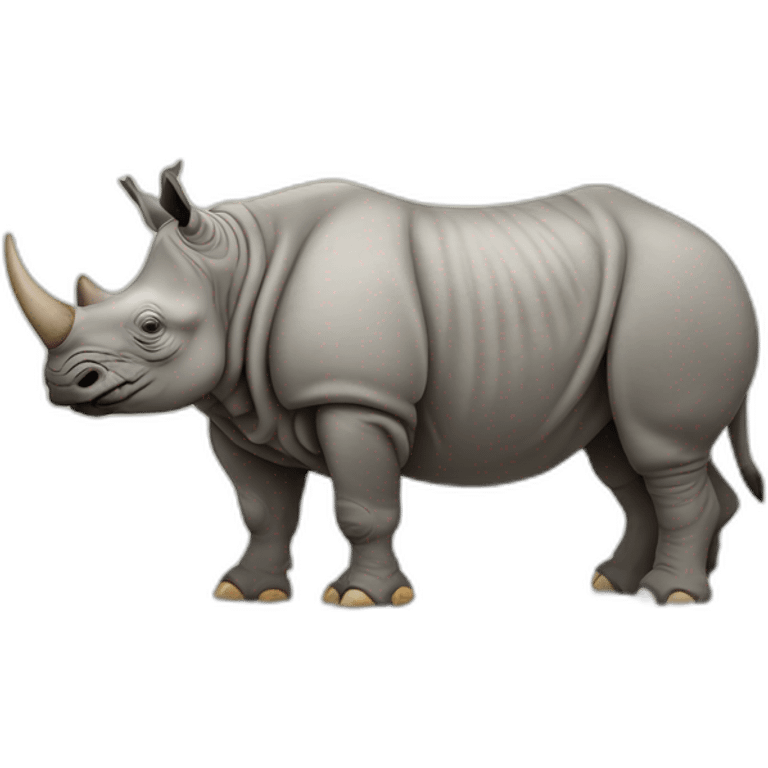 Indian Rhinoceros Full Body emoji