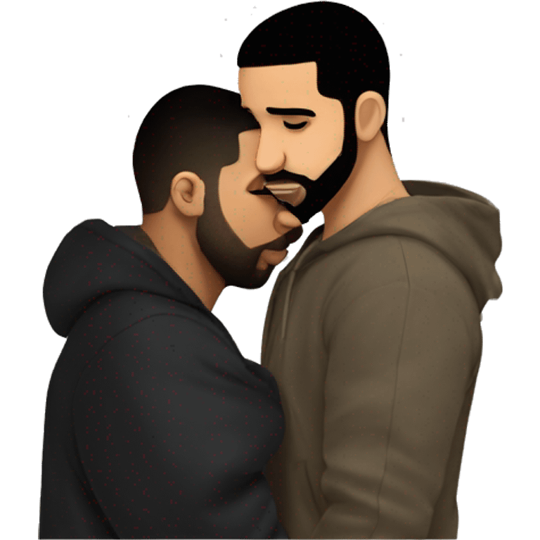 Drake kissing drake emoji