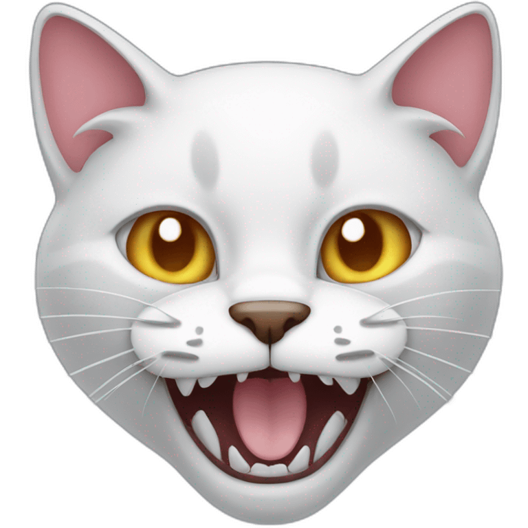 cat with fangs emoji