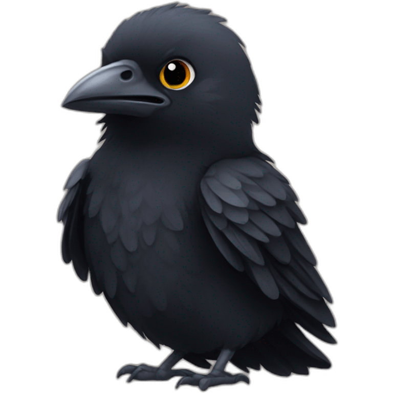 Baby crow emoji