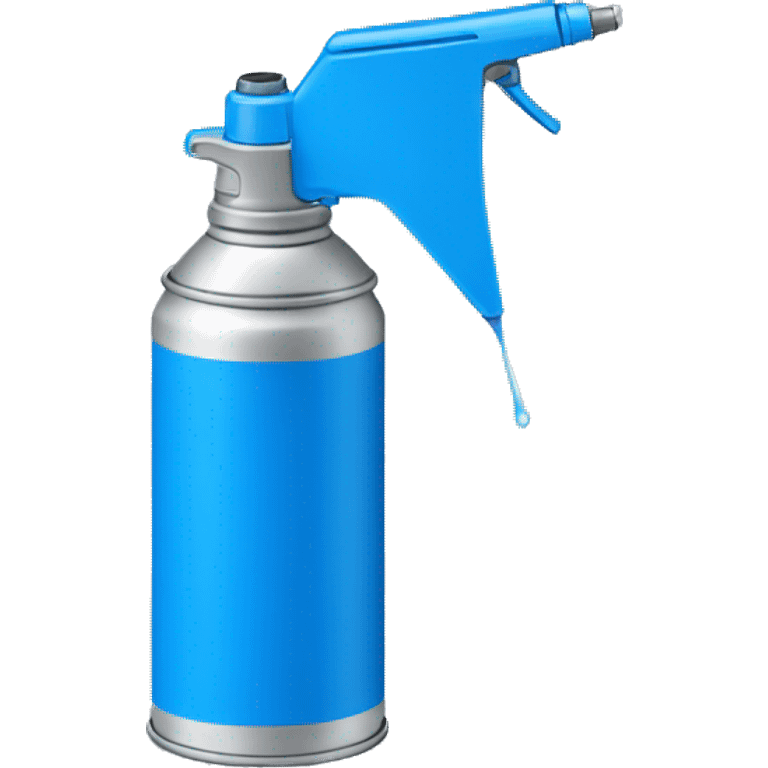 spray can, color blue, regular small spray nozzle emoji