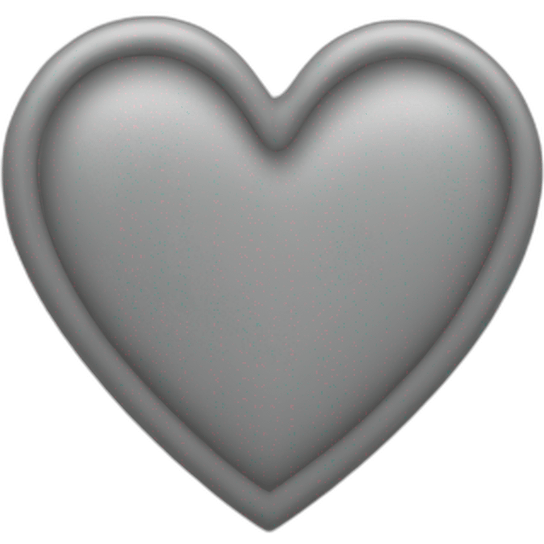  Heart grey emoji