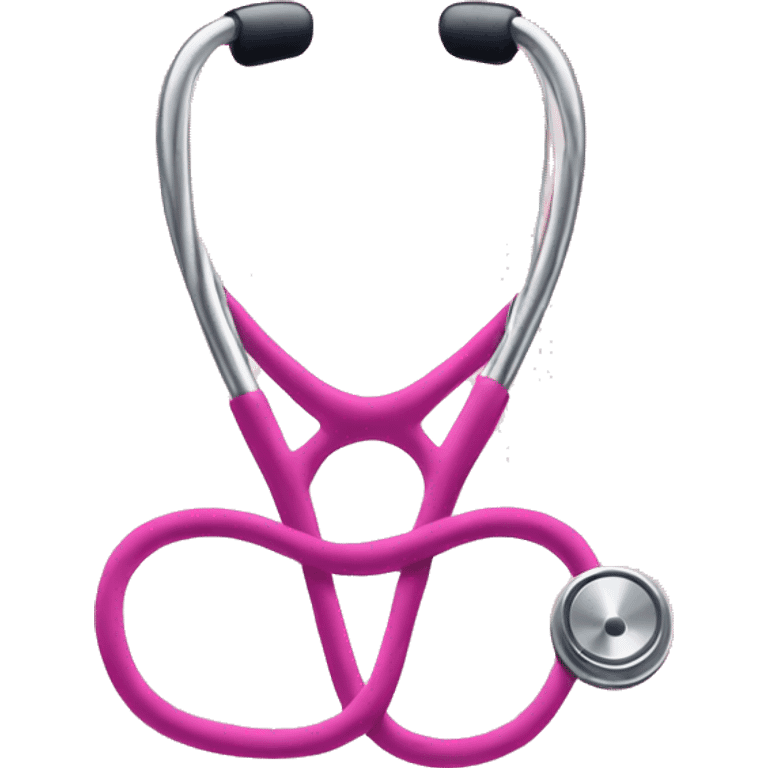 Pink stethoscope  emoji