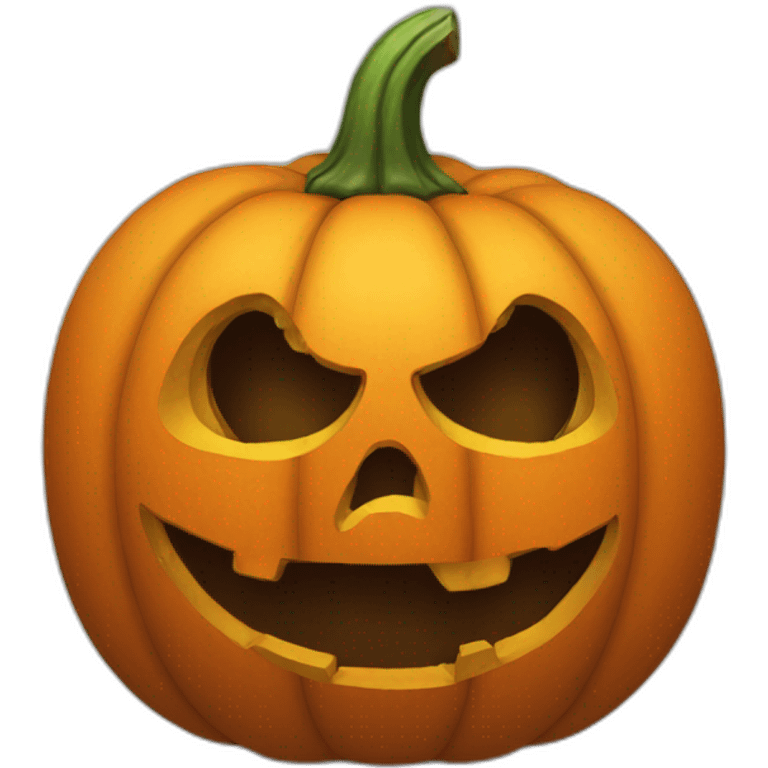 sad jack o lantern emoji