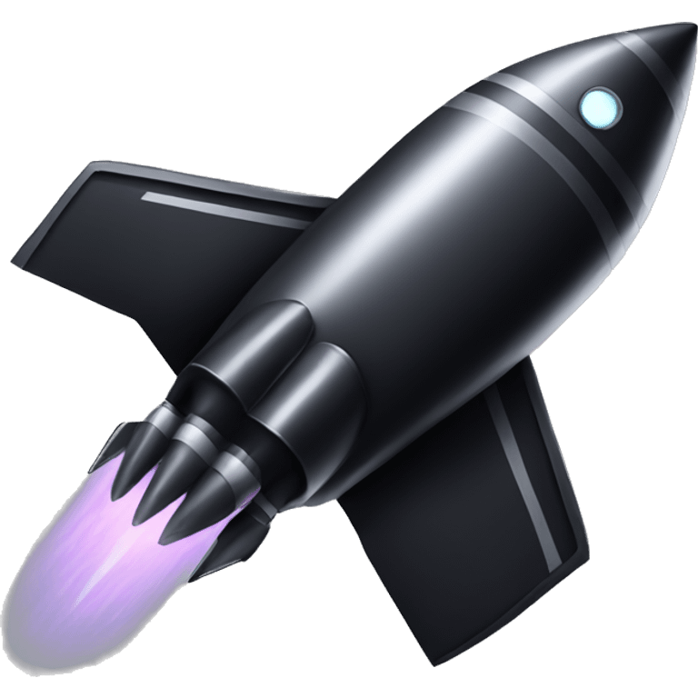 Big black rocket ship emoji