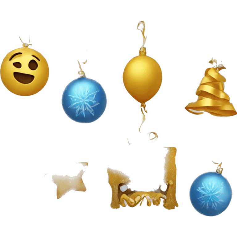 New year decorations  emoji